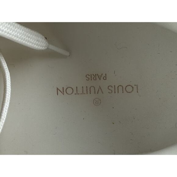 Louis Vuitton White Leather LV Denim Monogram Men\'s Sneakers Size 9 main image 11